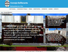 Tablet Screenshot of concejodeliberante.laplata.gov.ar