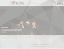 Tablet Screenshot of cultura.laplata.gov.ar